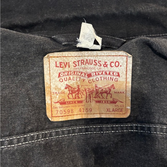 Levi's Charcoal Denim Jacket - Picture 2 of 8